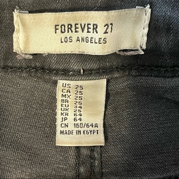 F21 Faded Black Skinny Jeans - Picture 9 of 12